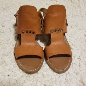 Barbara Barbieri leather sandals/heels. Worn once.